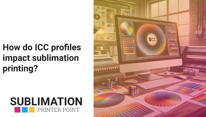 How do ICC profiles impact sublimation printing?