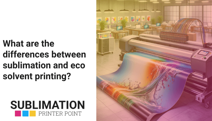 What are the differences between sublimation and eco solvent printing?